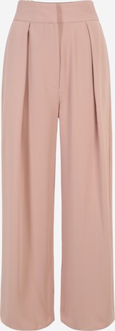 River Island Petite Wide leg Pleat-Front Pants in Pink: front