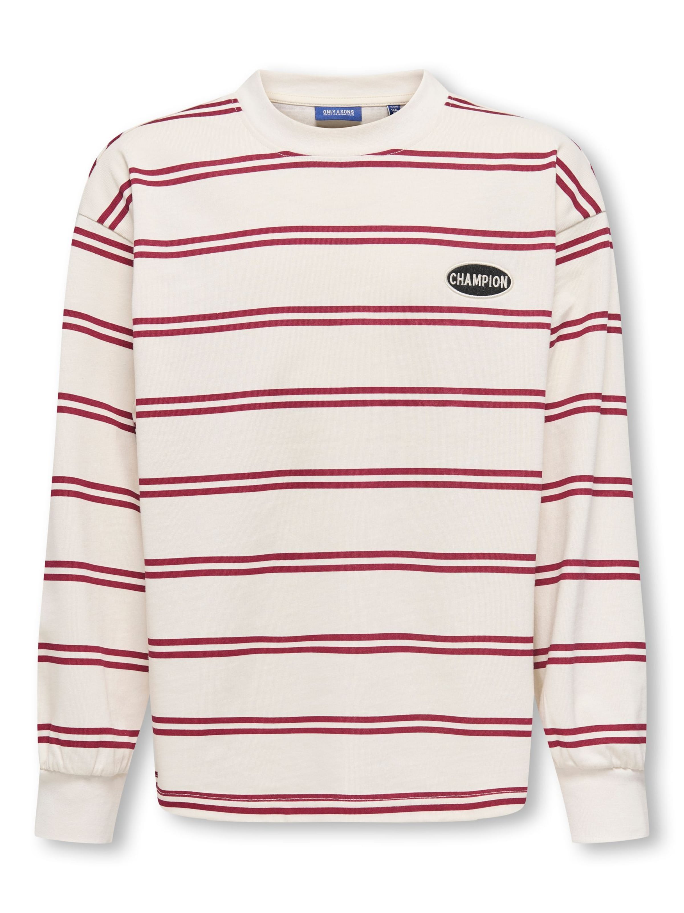 Felpa 'OSJAndrew' di Only & Sons Junior in bianco: frontale