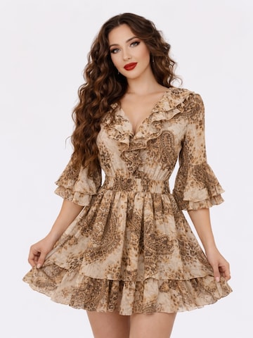 Elena Athanasiadou Cocktailmekko 'Natalia' värissä beige: etupuoli