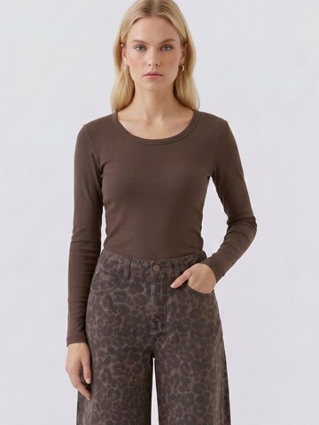 OUI Shirt in Braun: Vorderseite