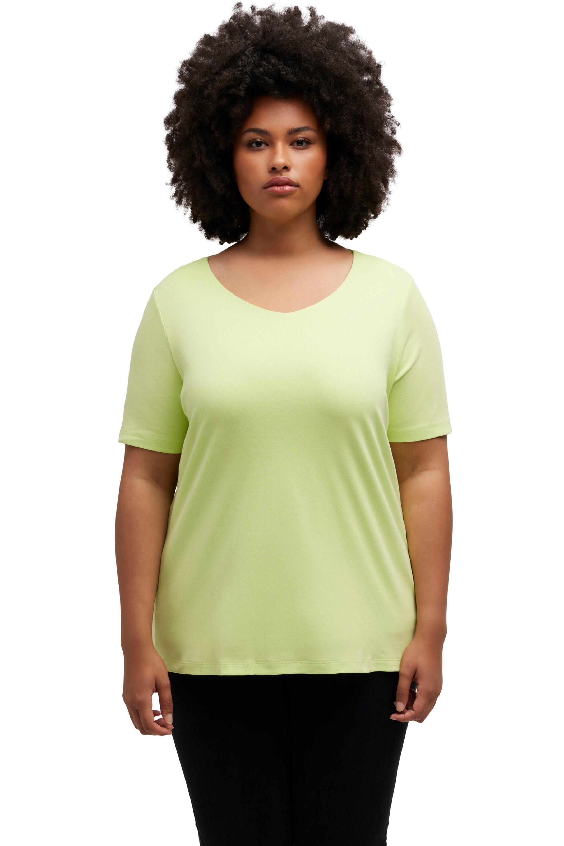 Ulla Popken Shirt in Green: front