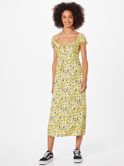 Rochie 'CEWEN' Motel pe albastru noapte / galben / galben pastel / alb, Vizualizare model