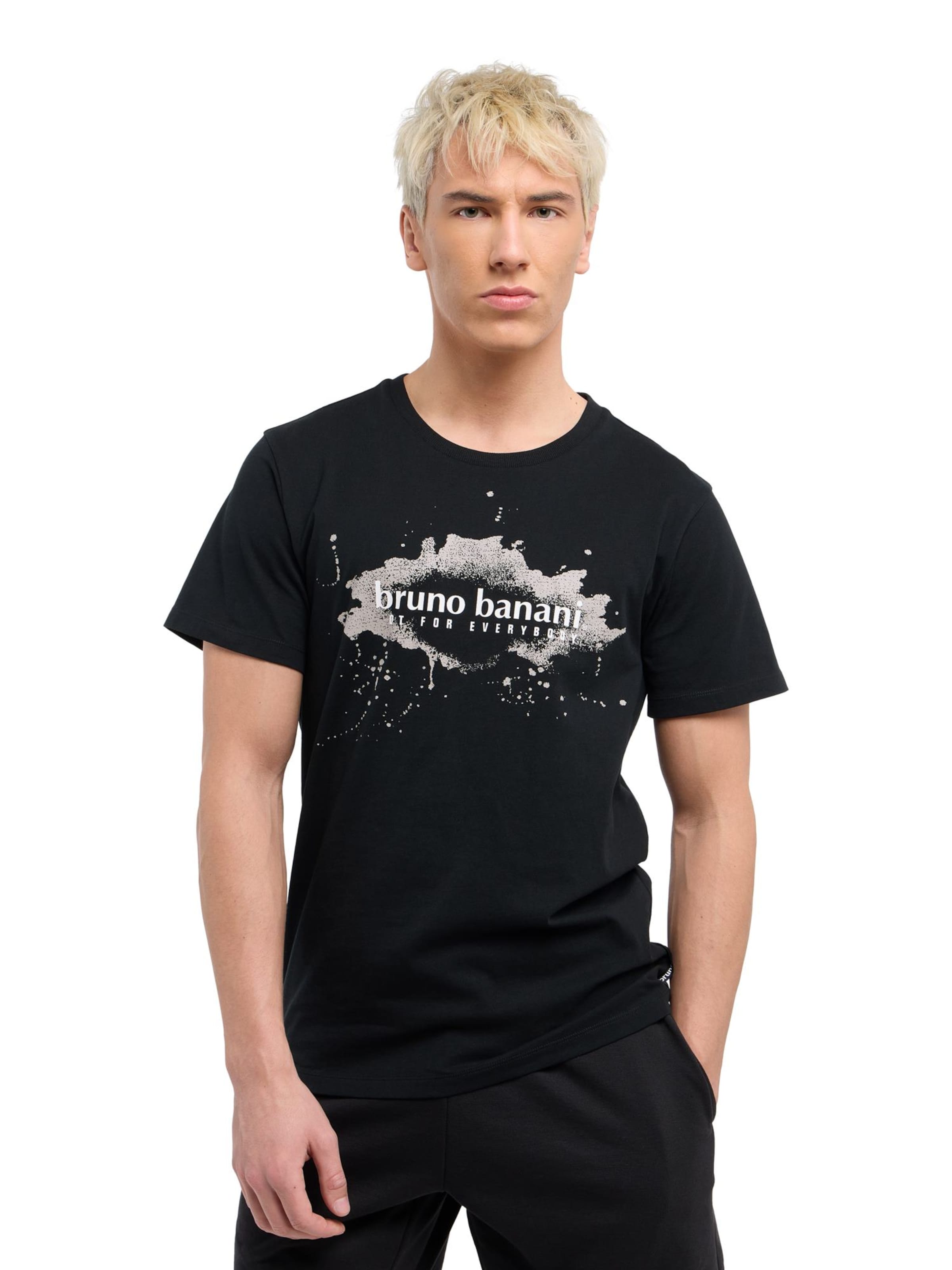 Bruno Banani Shirt in Zwart: voorkant