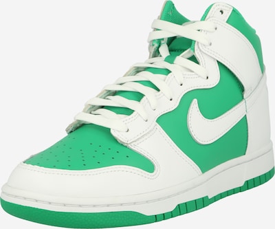 Sneaker alta 'DUNK HI RETRO BTTYS' Nike Sportswear di colore verde erba / bianco, Visualizzazione prodotti