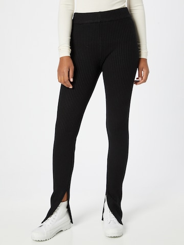 Gina Tricot Slimfit Leggings 'Elliana' in Zwart: voorkant