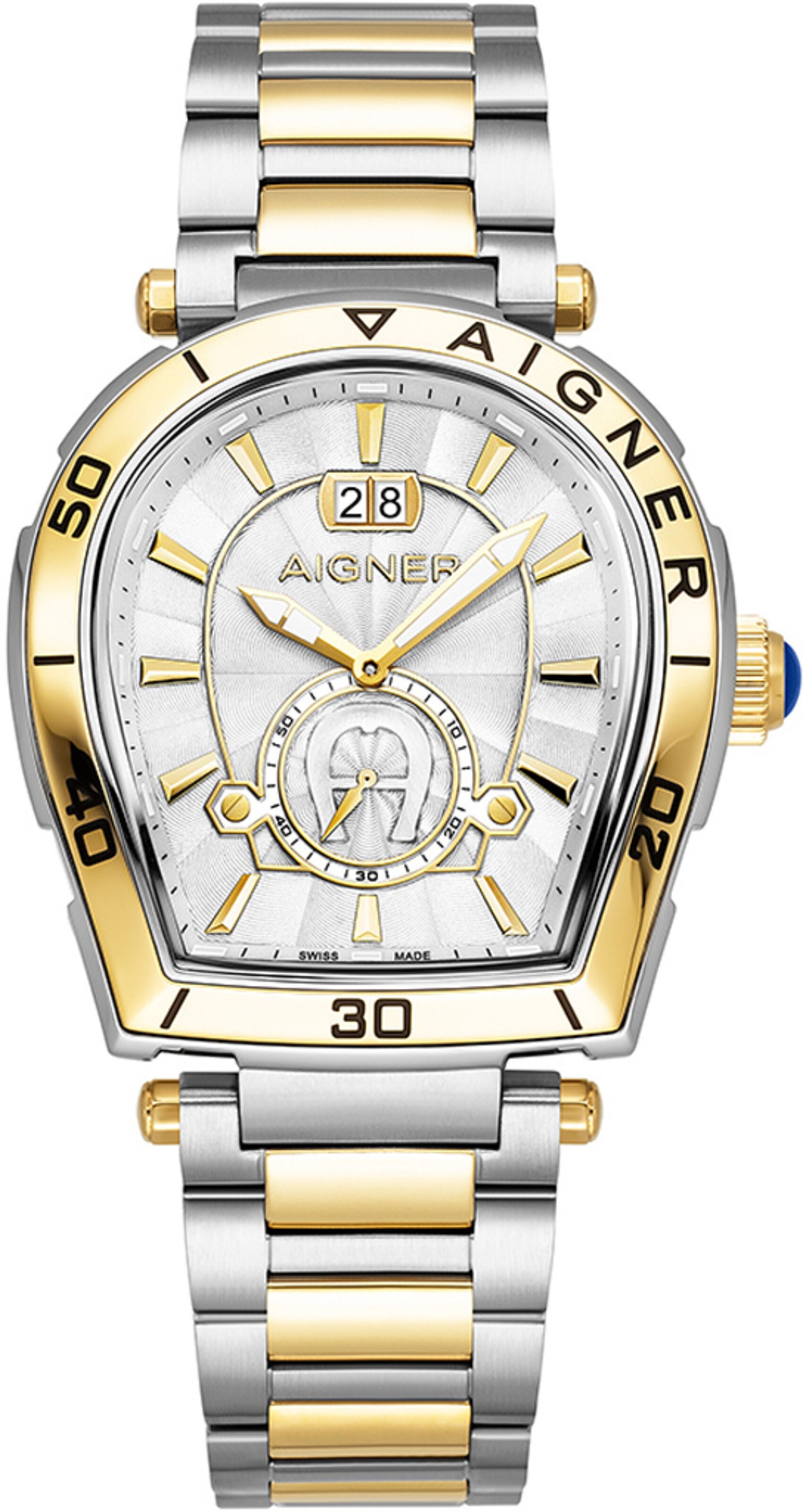 AIGNER Analoguhr 'Trapani' in Gold: Vorderseite