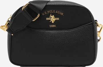 U.S. POLO ASSN. - Mala de ombro 'Stanford' em preto: frente