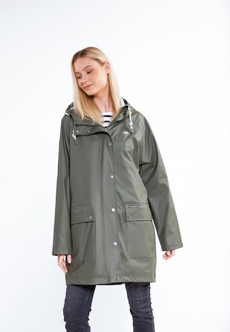 Schmuddelwedda Raincoat in Green: front