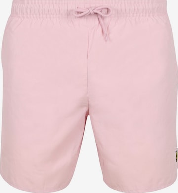 Shorts de bain Lyle & Scott en rose : devant