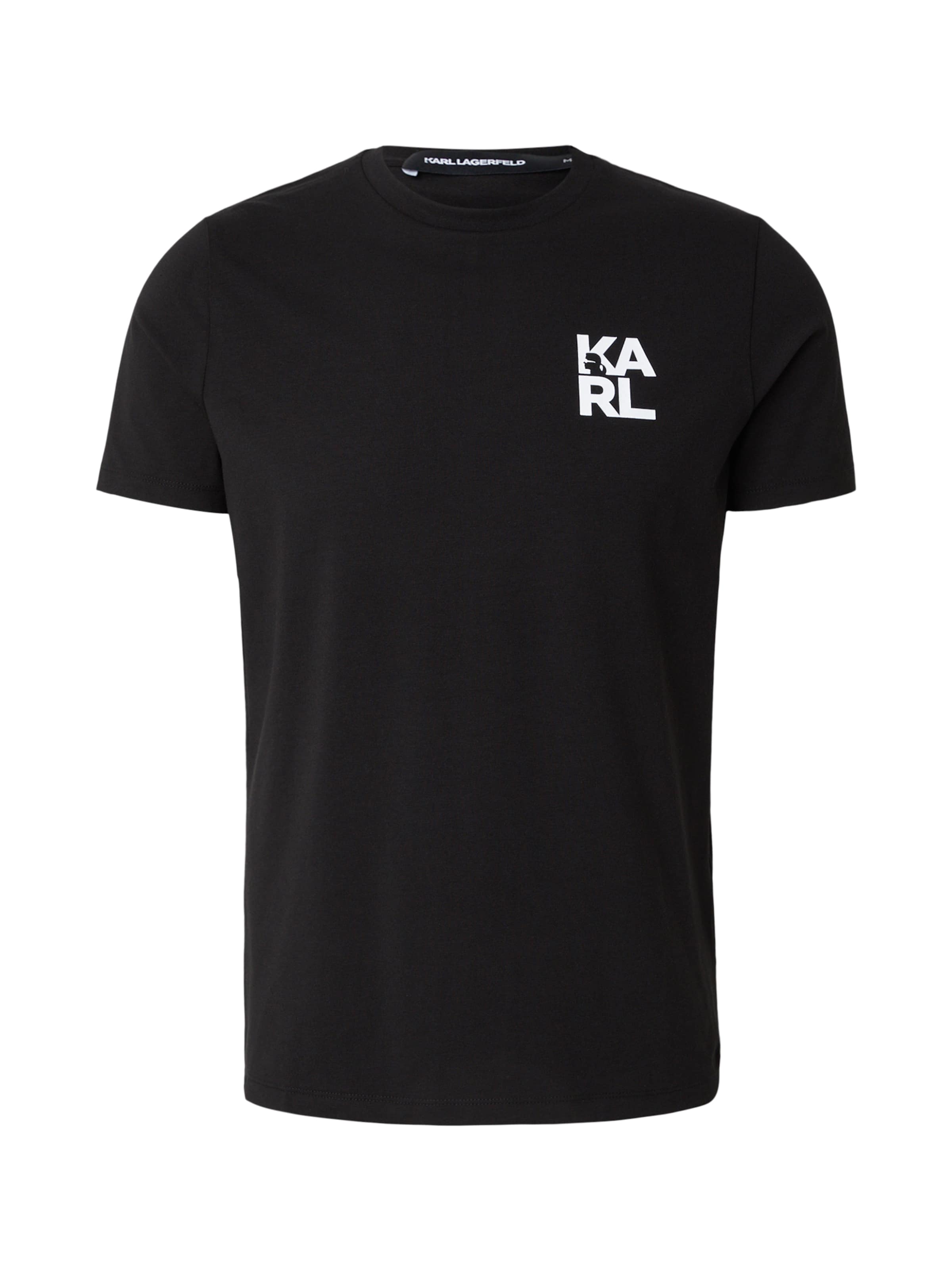 T-Shirt Karl Lagerfeld en noir : devant