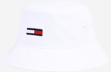 Tommy Jeans Hat in White: front