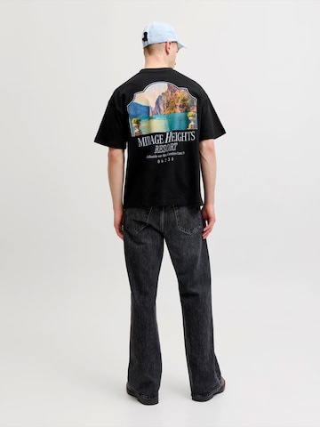 JACK & JONES Tričko 'JORSANREMO' – černá