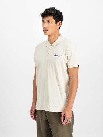 ALPHA INDUSTRIES Футболка в Белый: спереди