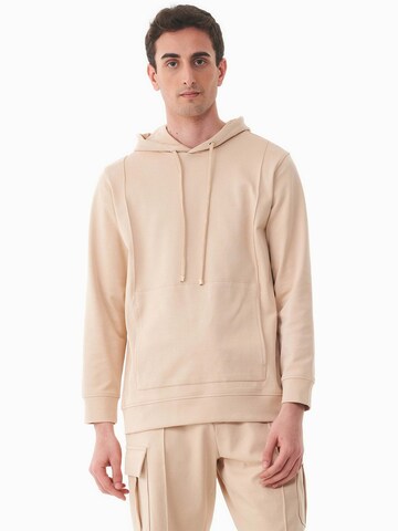 Organication Sweatshirt in Beige: Vorderseite