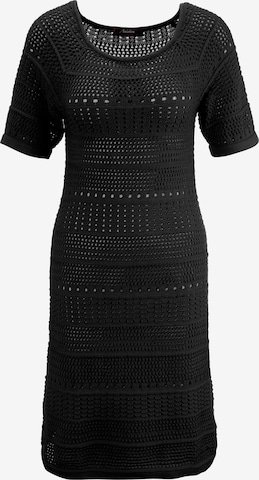 Aniston CASUAL Knitted dress in Black: front