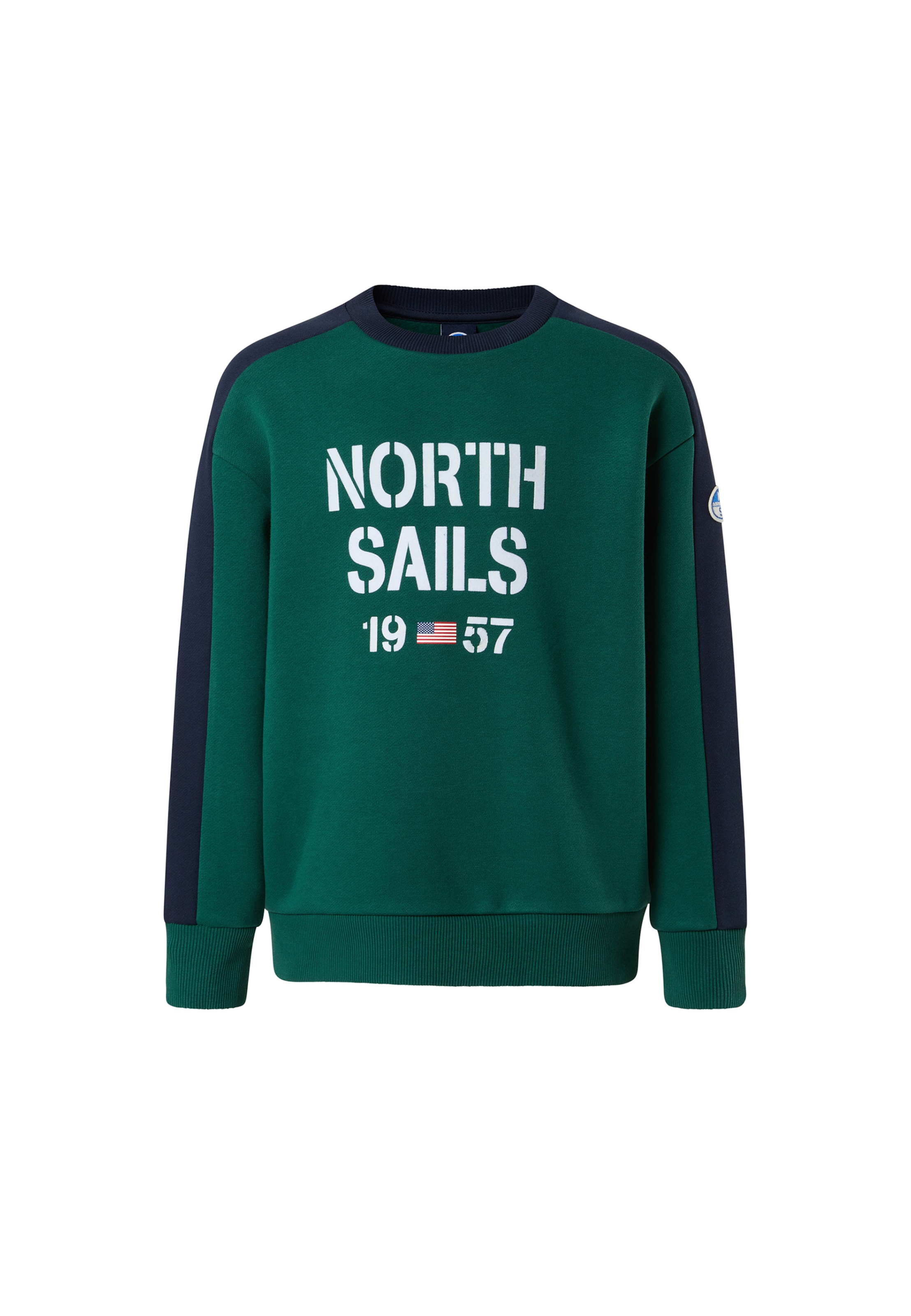 North Sails Sweatshirt in Grün: Vorderseite