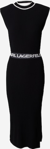 Karl Lagerfeld Kleid in Schwarz: predná strana