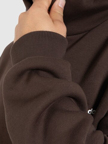 Smilodox Zip-Up Hoodie 'Fortes' in Brown