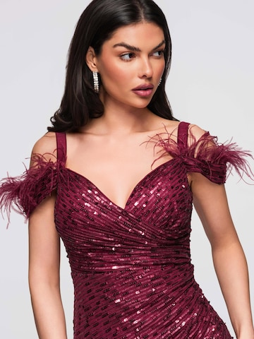 Ombre Abendkleid in Rot