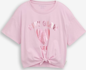 TOM TAILOR Shirt in Roze: voorkant