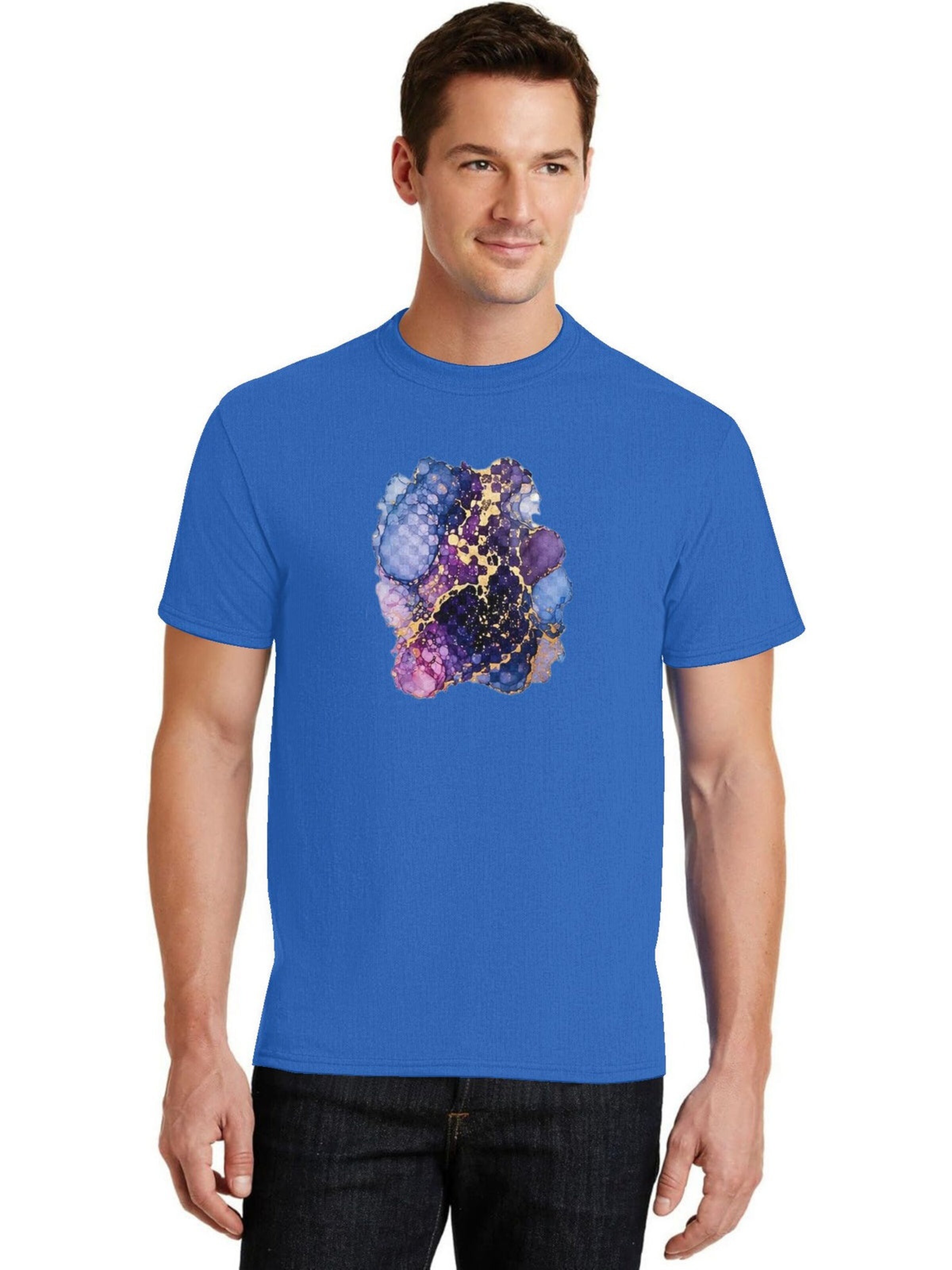HUSKSWARE Shirt 'Grafik' in Blue: front