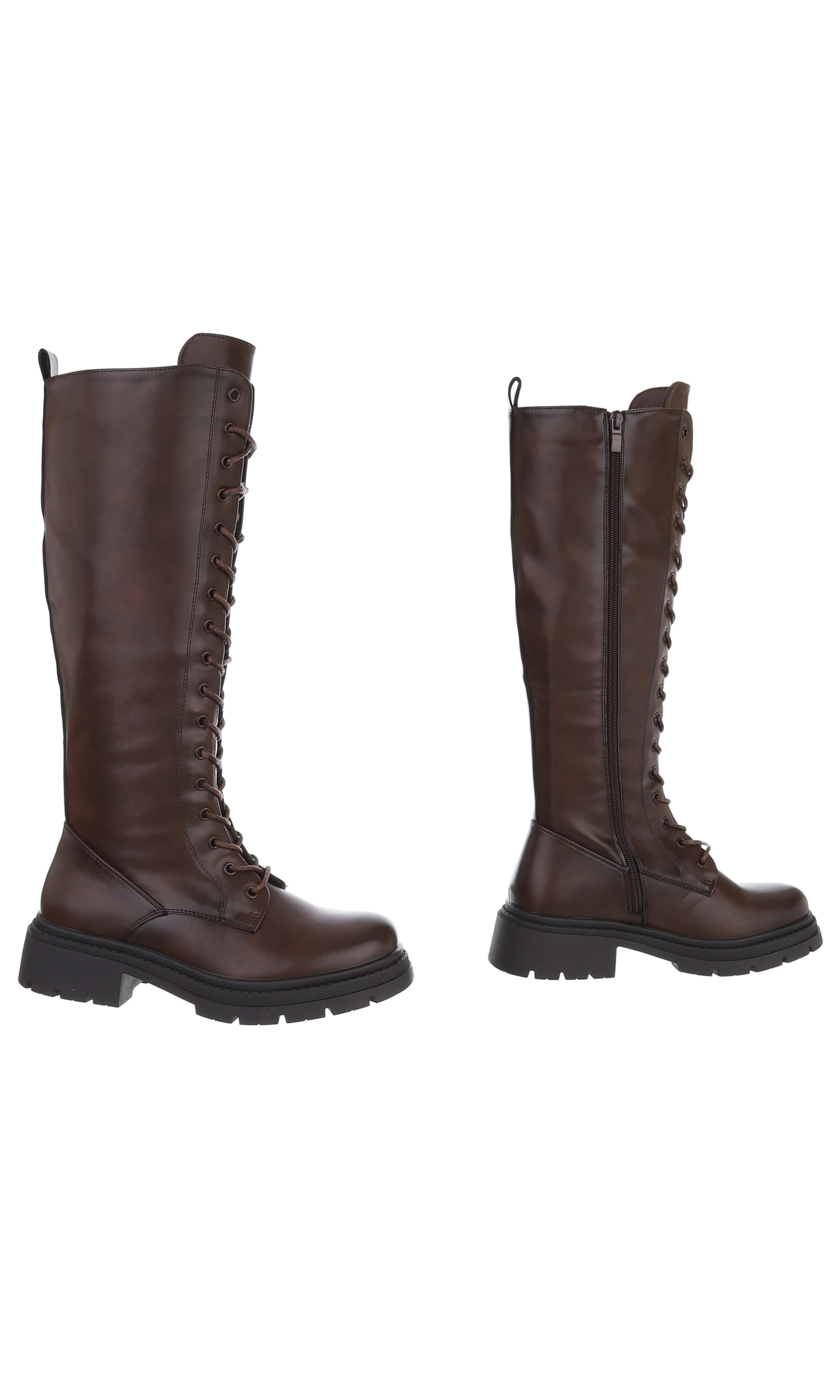 Ital-Design Schnürstiefel in Braun