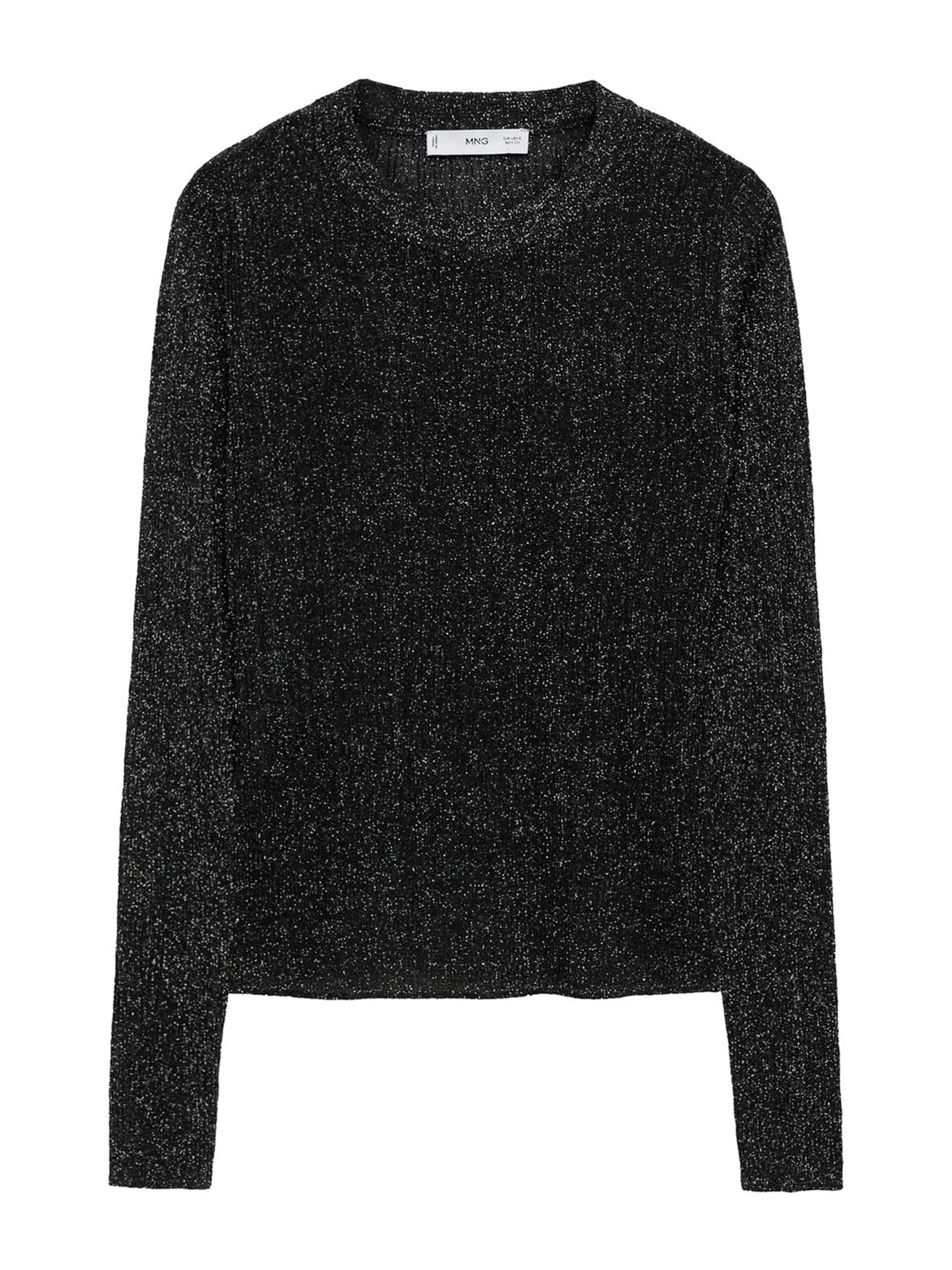 MANGO Pulover 'TUNG' | črna barva: sprednja stran