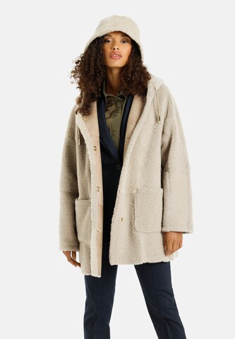 Werner Christ Between-Seasons Coat in Beige: front