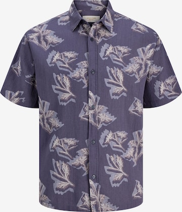 Jack & Jones Junior Button Up Shirt in Grey: front