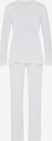 Hanro Pyjama 'Moments' in Wit: voorkant