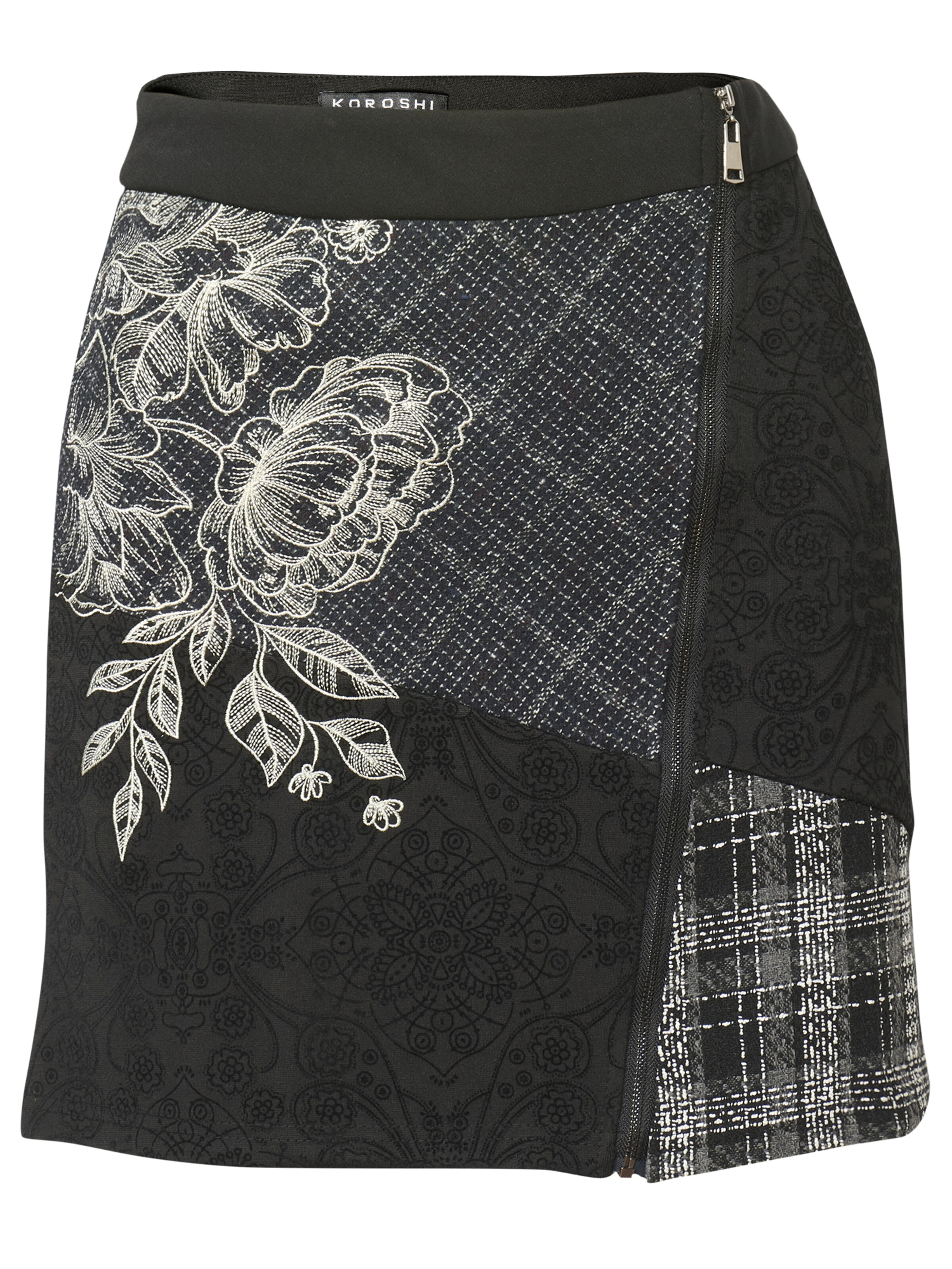 Jupe KOROSHI en noir : devant