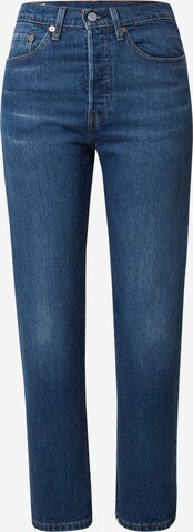 LEVI'S ® Jeans '501® Crop' in Blauw: voorkant