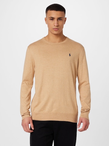 Pull-over Polo Ralph Lauren en marron : devant