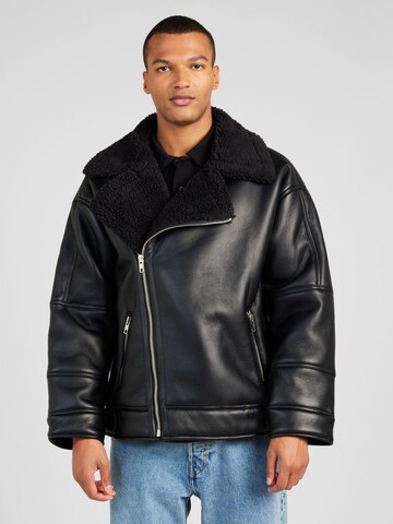 TOPMAN Between-Season Jacket in Black: front