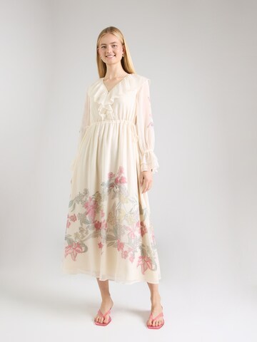 COMMA Dress in Beige: front