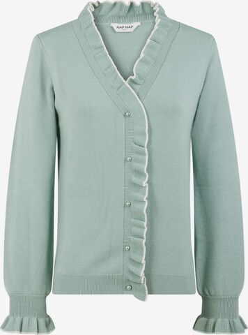 NAF NAF Knit Cardigan 'Mfranc' in Green: front