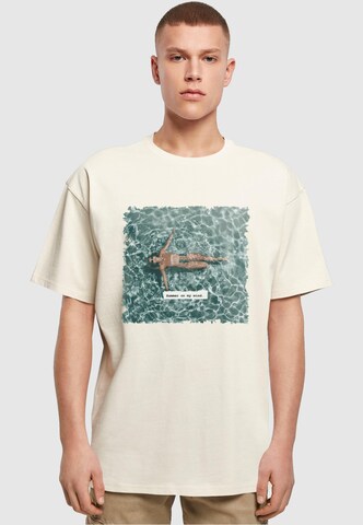 Merchcode T-Shirt 'Summer - On My Mind' in Beige: predná strana