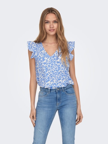 JDY Blouse 'Nolia' in Blauw: voorkant