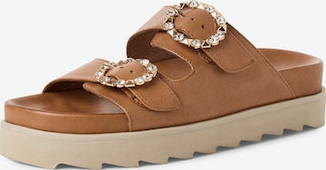 Mule Tamaris en marron : devant