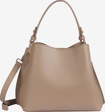 usha WHITE LABEL Schultertasche in Beige: predná strana