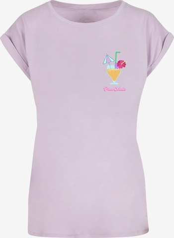 Merchcode Shirt 'Pina Colada' in Purple: front