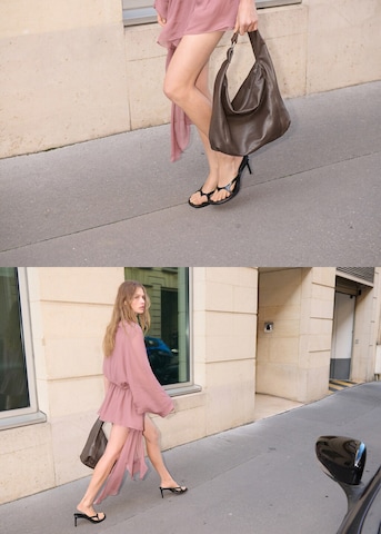 MANGO Handtasche 'Nina' in Braun