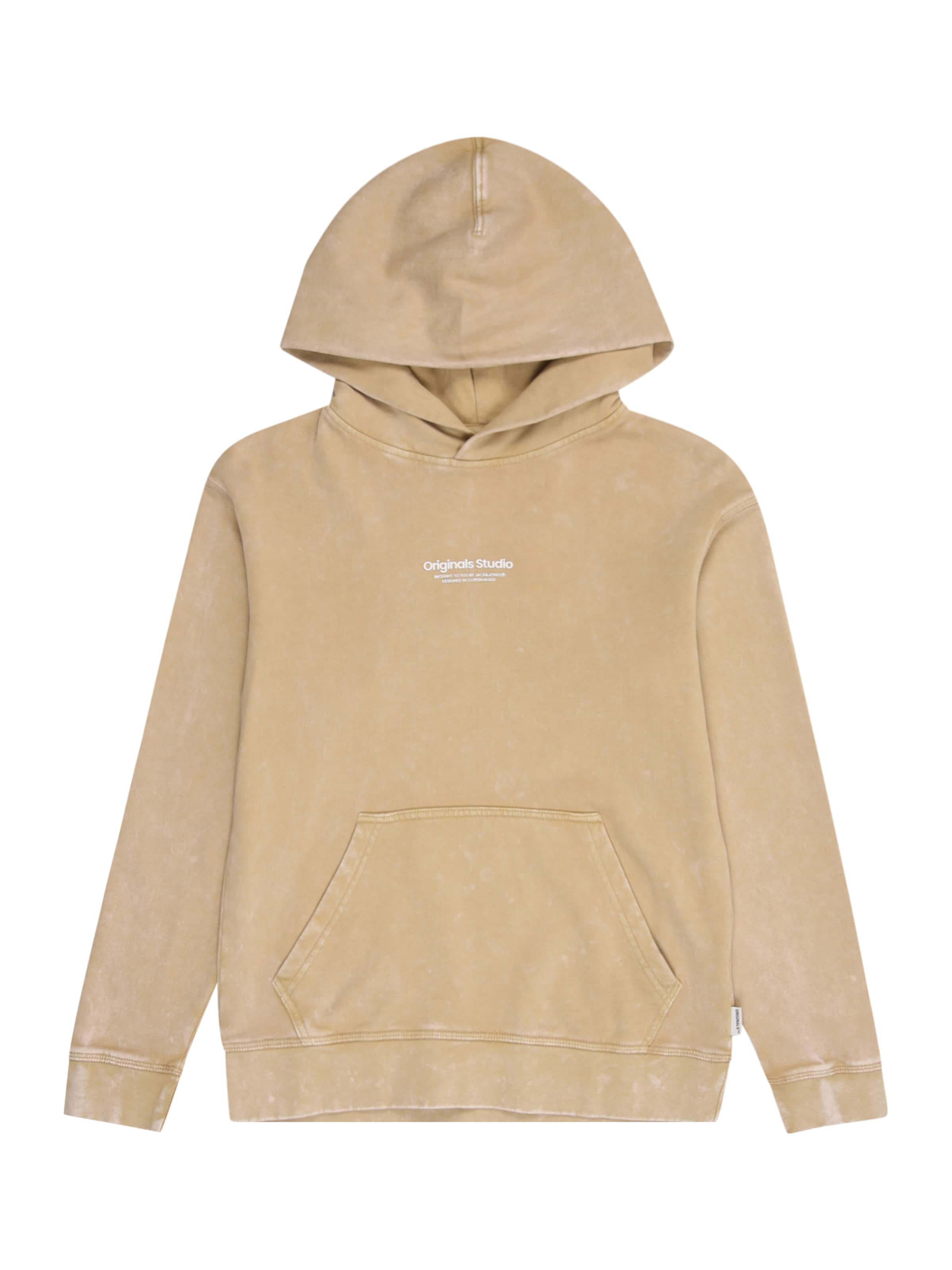 Jack & Jones Junior Μπλούζα φούτερ 'JORVESTERBRO' σε μπεζ: μπροστά