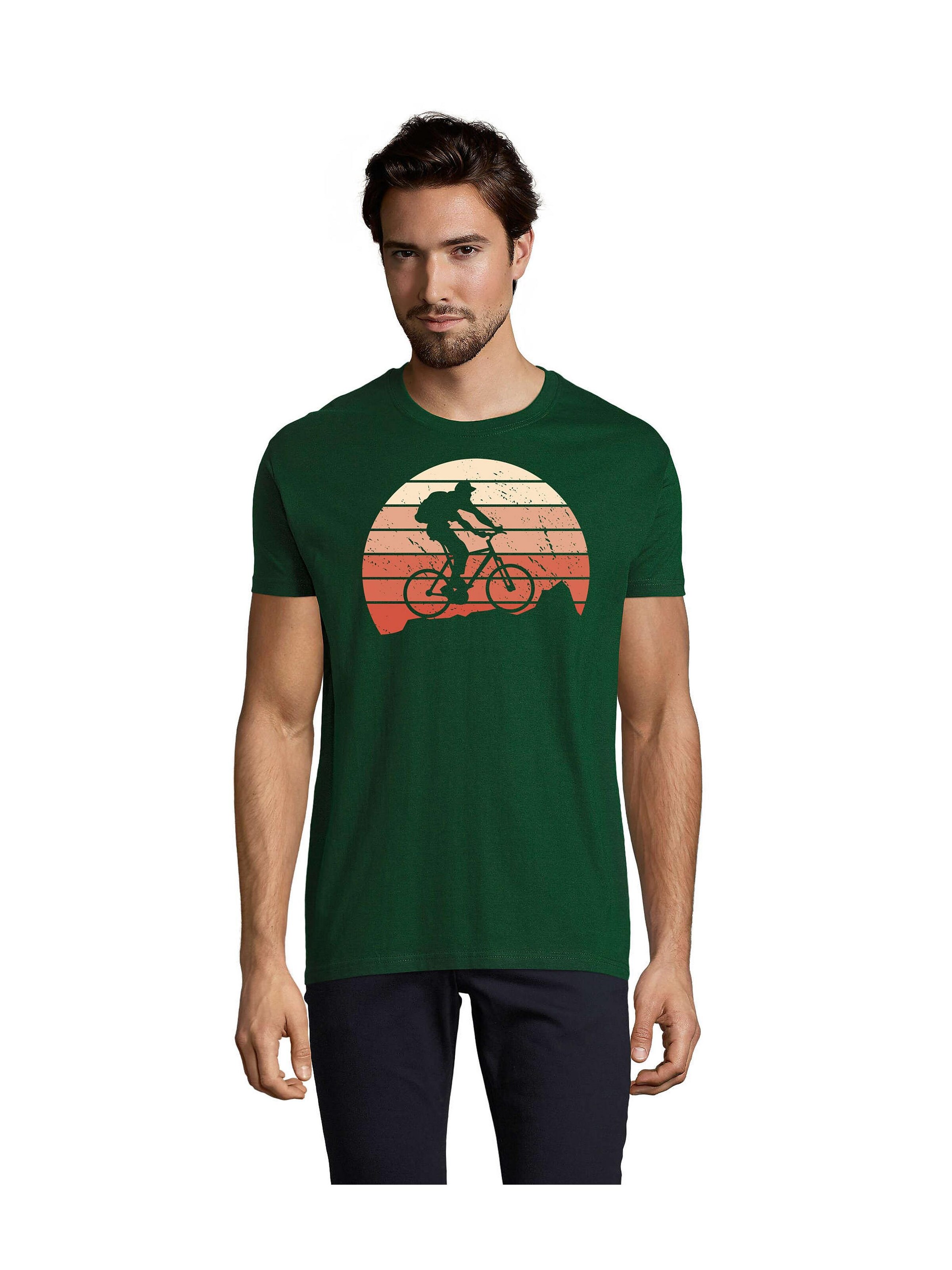 Blondie & Brownie Shirt 'Mountain Bike Vintage' in S in Dark green, Item view