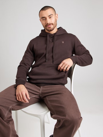 Sweat-shirt 'Premium Core' G-STAR en marron : devant