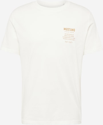 MUSTANG T-Shirt 'ALEX' in Weiß: predná strana
