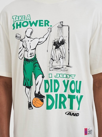 AND1 Paita 'Did You Dirty Trash Talk' värissä beige