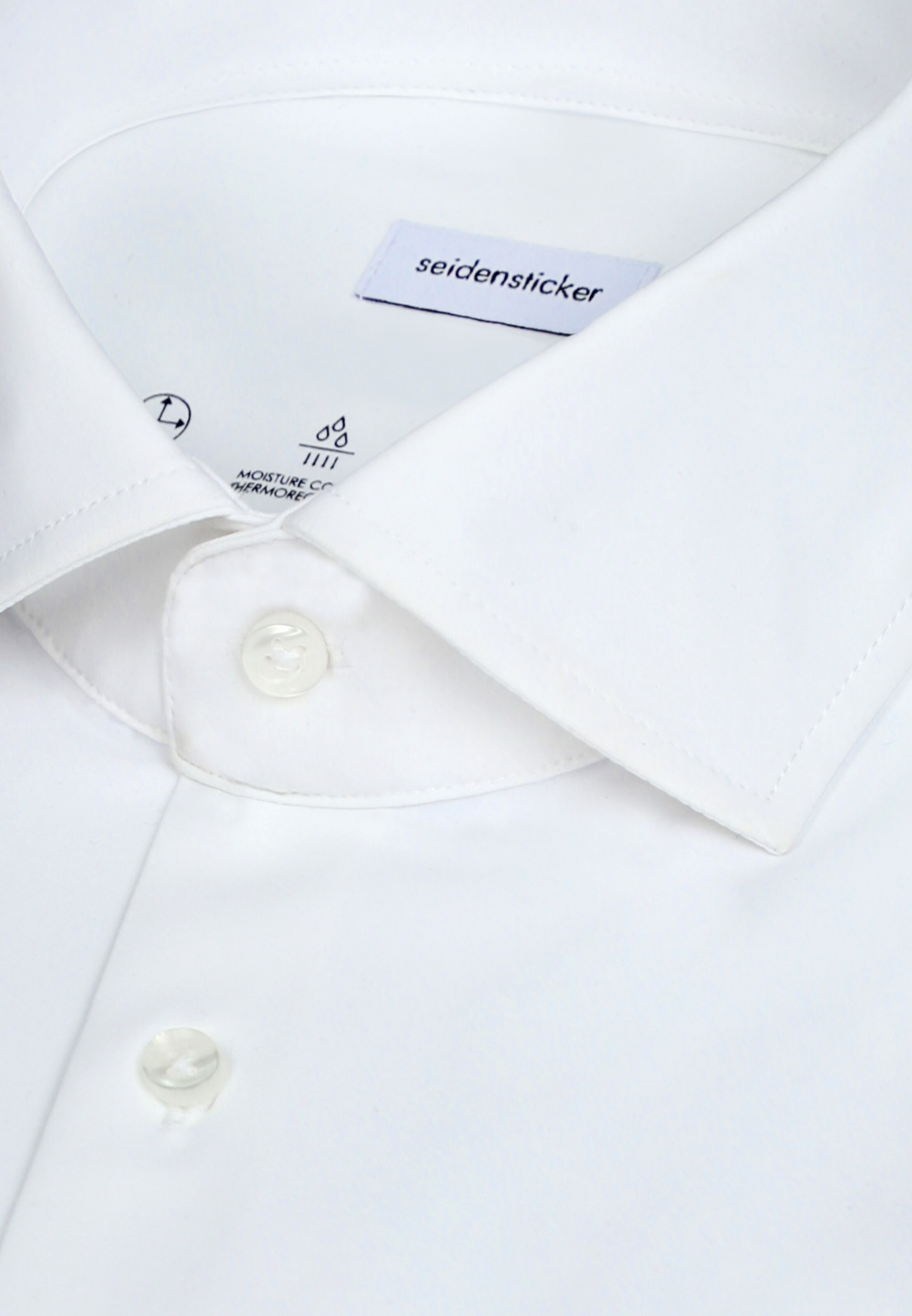Coupe slim Chemise business 'Uni' SEIDENSTICKER en blanc