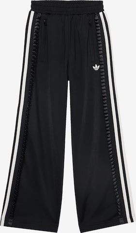 ADIDAS ORIGINALS Wide Leg Housut 'FIREBIRD' värissä musta: etupuoli