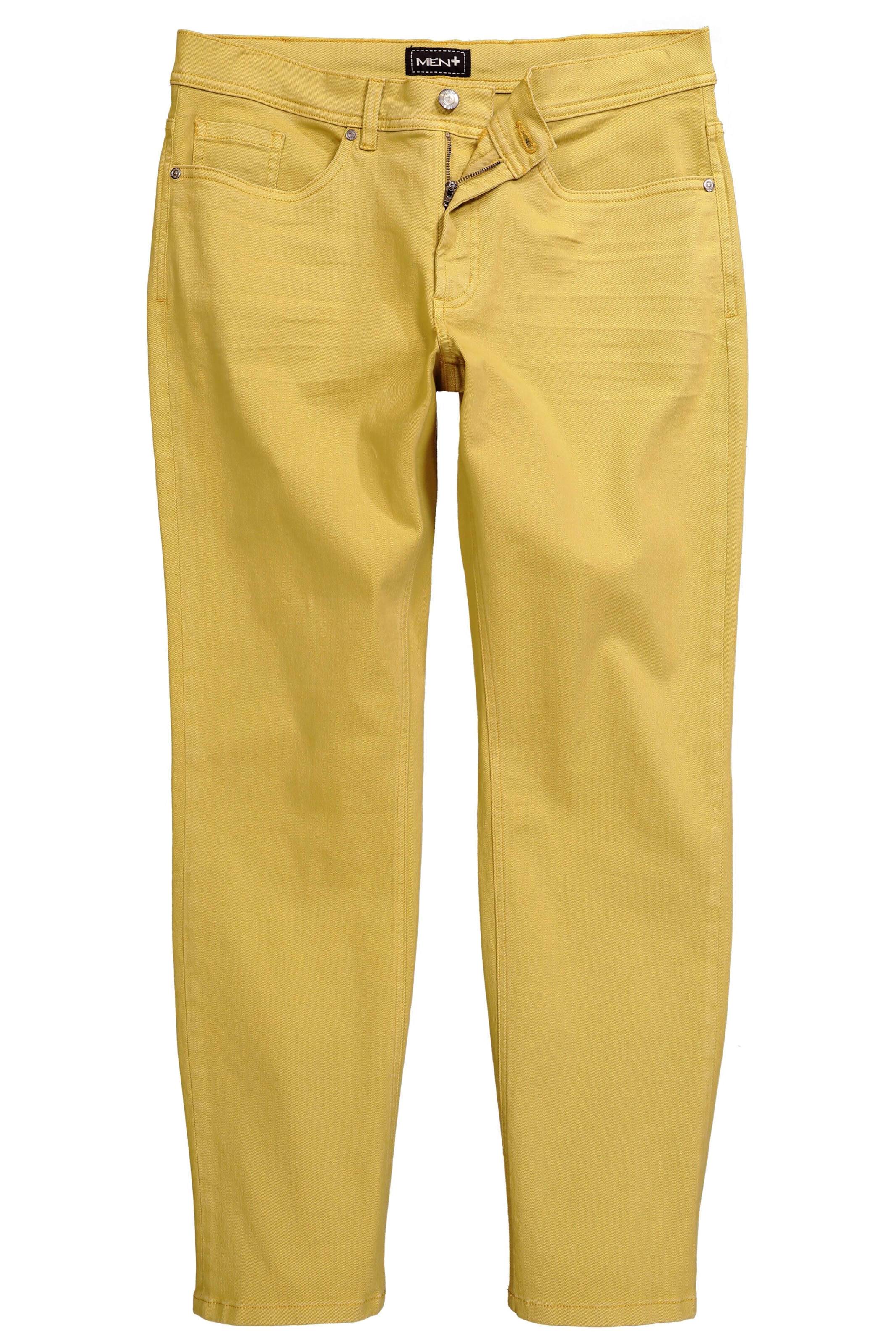 Men Plus Jeans in Yellow: front